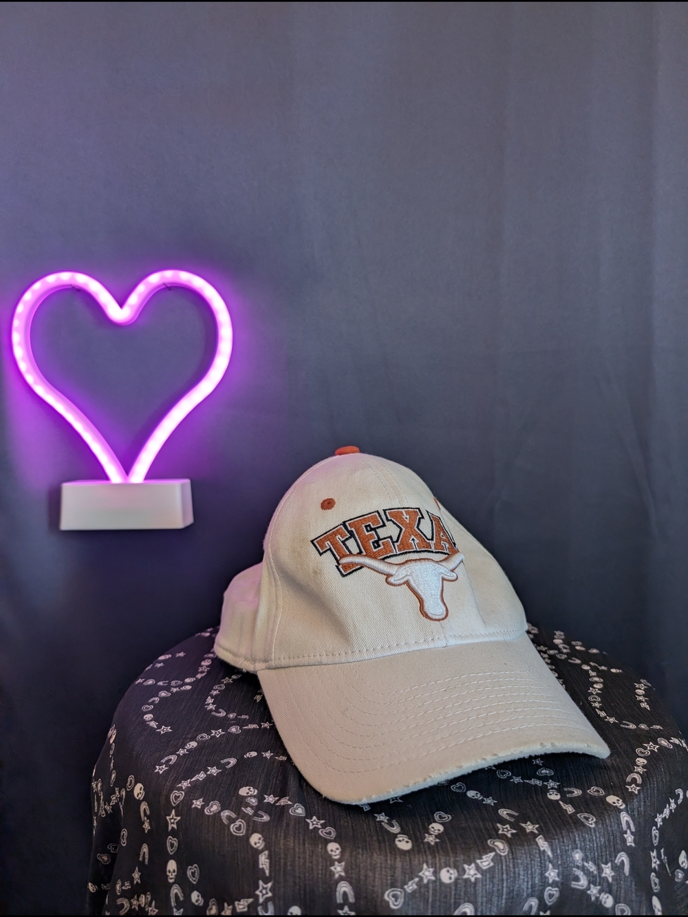 Texas Longhorns Cream Baseball Cap Orange Logo 1970 Champs S/M